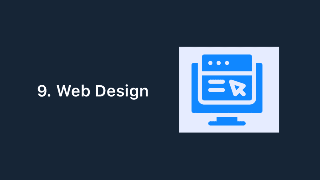 9. Web Design - Freelancing Job For Beginners