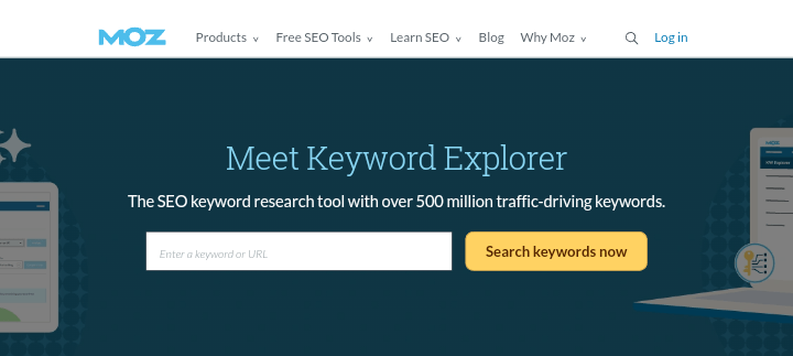 6. Moz Keyword Explorer

10 Free SEO Tools