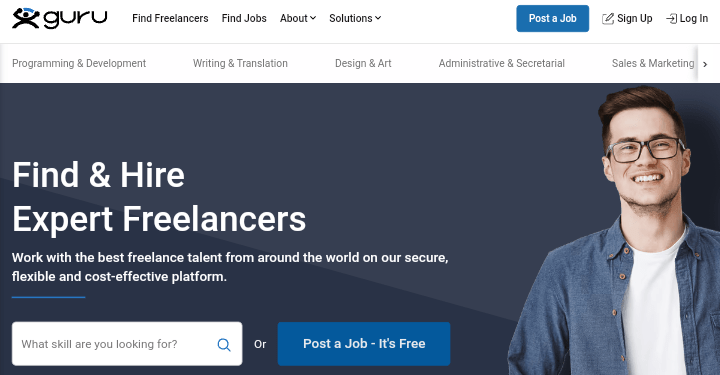 Top 10 Freelance Writing Websites (2023)

5. Guru