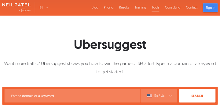 5. Ubersuggest

How To Check Website Traffic for Any Website (5 Best Tools)