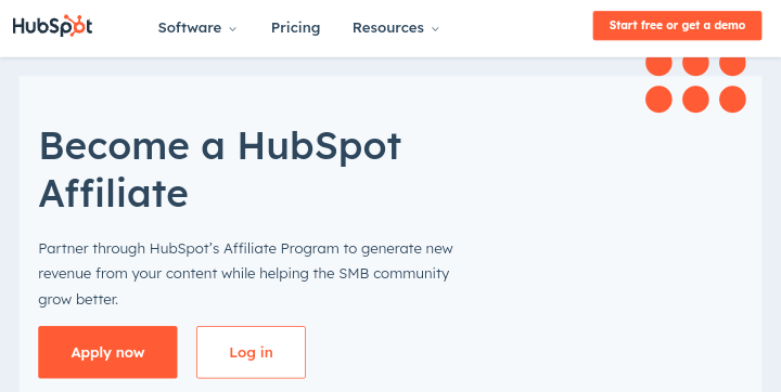 9. HubSpot

10+ High-Paying Affiliate Programs For Beginners