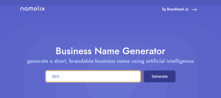 1. Namelix

10 Best Blog Name Generators To Find The Perfect Name For Your Blog