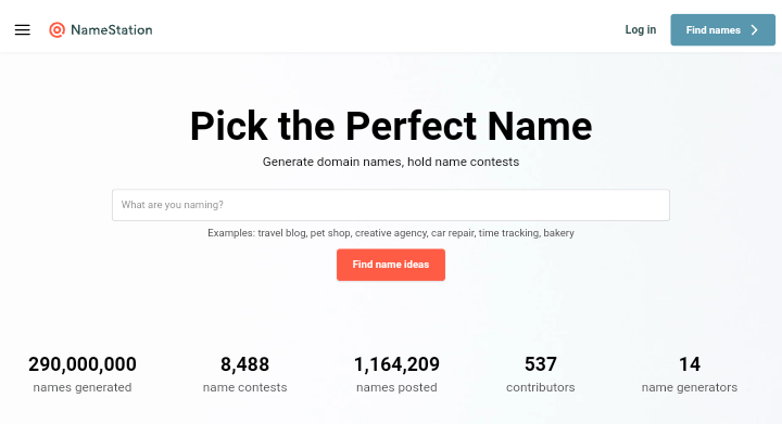 5. NameStation

10 Best Blog Name Generators To Find The Perfect Name For Your Blog