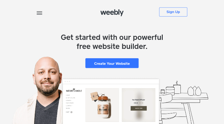 6. Weebly

How To Choose The Best Blogging Platform - 9 Sites Compared