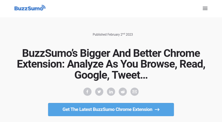 BuzzSumo Chrome extension

10 Best SEO Chrome Extensions For Keyword Research