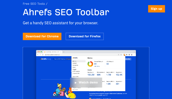 Ahrefs' SEO Toolbar

10 Best SEO Chrome Extensions For Keyword Research