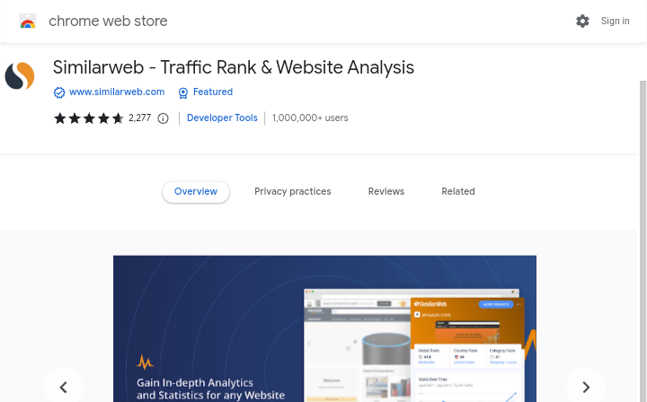 SimilarWeb Chrome extension

10 Best SEO Chrome Extensions For Keyword Research