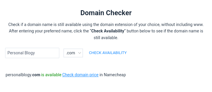 Domain Checker Tool 