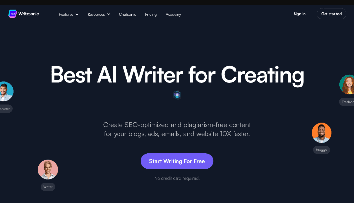 Writesonic the best AI Content Writer 