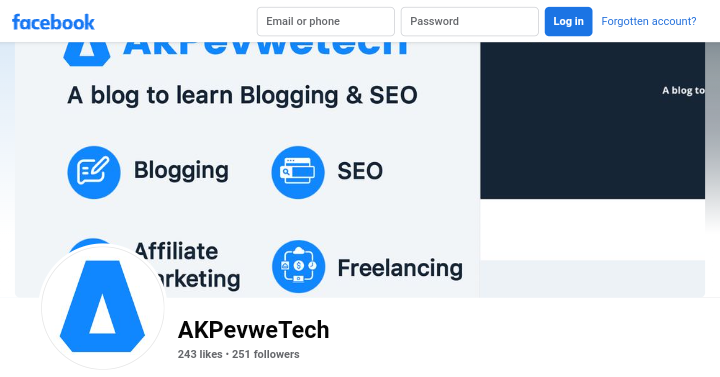 Follow AKPevweTech On Facebook