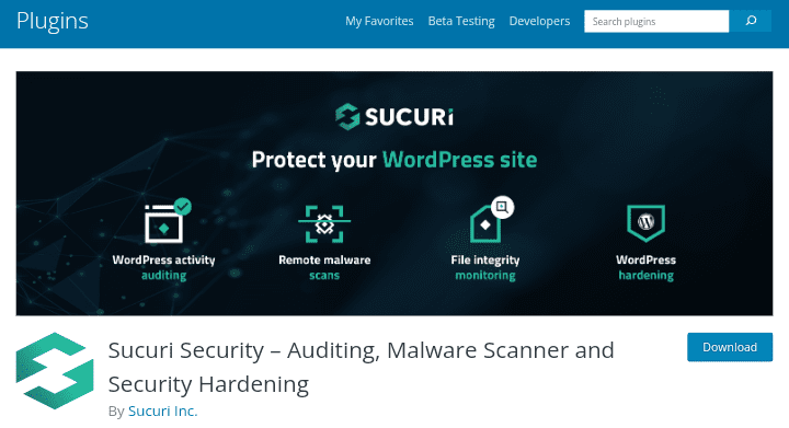 Sucuri WordPress Security Plugin